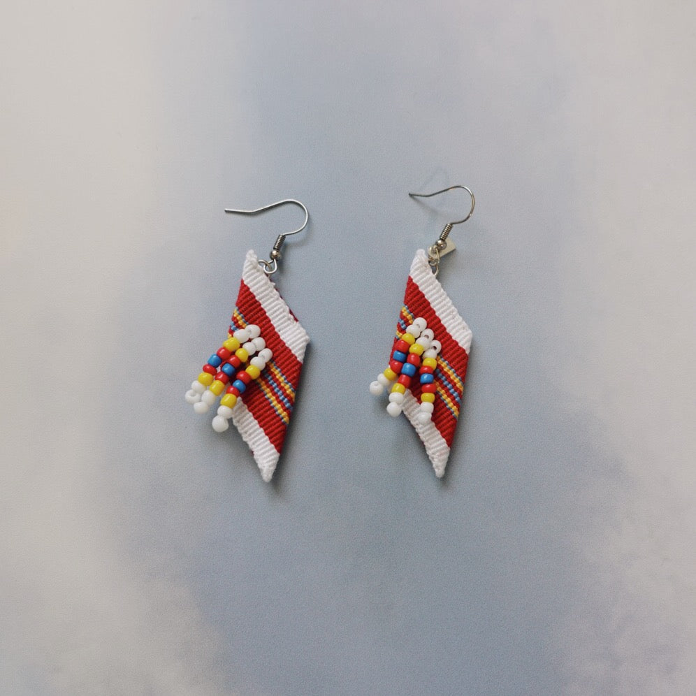 Baguio Woven Earrings - Diamond Shape